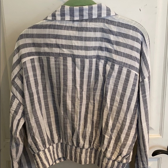 Striped Button Up Top - Picture 6 of 8